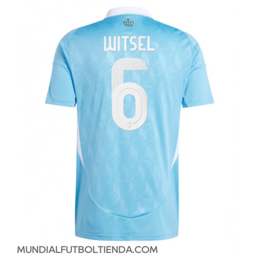 Camiseta Bélgica Axel Witsel #6 Segunda Equipación Replica Eurocopa 2024 mangas cortas